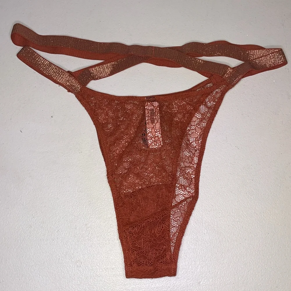 Victoria’s Secret Panties NEW Gorgeous Rust Color VS Lace Very Sexy Panty ♥️ - Picture 10 of 12